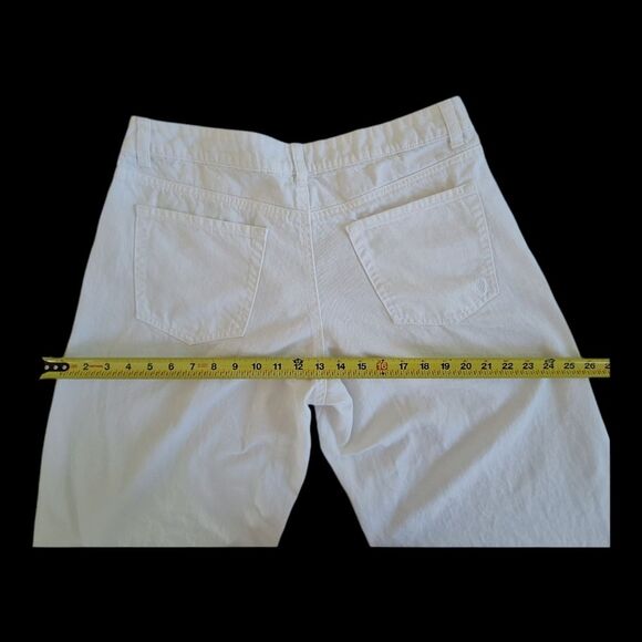 Indigo Rein White Denim Loose-Fit Jeans Wide Leg Cotton Juniors size 13 Mid Rise - Picture 12 of 16